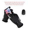 FUFU Gloves Cycling Gloves,Winter Waterproof Touchscreen Gloves Windproof Thermal Gloves Gloves with Non-Slip Full Finger for Cycling (Color : Black) view 4