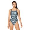 Speedo Women's Swimsuit One Piece Creora Highclo Quantum Splice High Cut Solid view 1