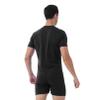 easyforever Men Short Sleeve Athletic Leotard Sports Bodysuit Gym Undershirts Boxers Wrestling Singlets Black X-Large view 4