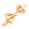 My Lello Classic Men's Pre- Tied Satin Adjustable Bow Tie Solid Formal Tuxedo Style - Light Gold view 1