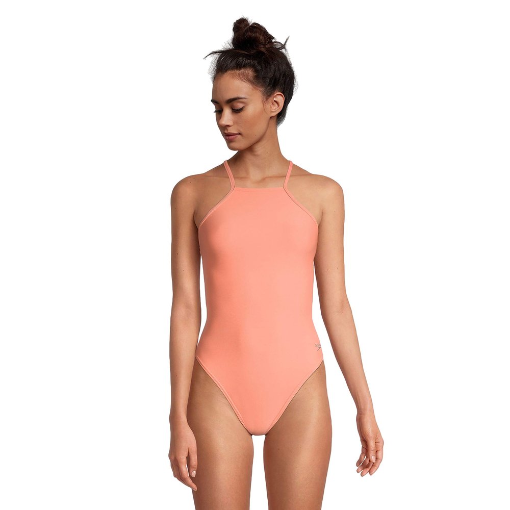 Speedo Women's Swimsuit One Piece Endurance Turnz Tie Back Solid