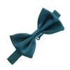 My Lello Classic Boy's Pre- Tied Satin Adjustable Bow Tie Solid Formal Tuxedo Style - Teal view 1