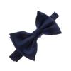 My Lello Classic Boy's Pre- Tied Satin Adjustable Bow Tie Solid Formal Tuxedo Style - Navy view 1