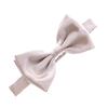My Lello Classic Men's Pre- Tied Satin Adjustable Bow Tie Solid Formal Tuxedo Style - Taupe view 1