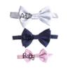 My Lello Classic Baby Pre- Tied Satin Adjustable Bow Tie Solid Formal Tuxedo Style - Latte view 4