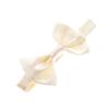 My Lello Classic Baby Pre- Tied Satin Adjustable Bow Tie Solid Formal Tuxedo Style - Ivory view 1