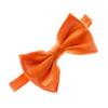 My Lello Classic Boy's Pre- Tied Satin Adjustable Bow Tie Solid Formal Tuxedo Style - Orange view 1