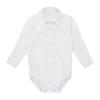 JEEYJOO Infant Baby Boys Stand Collar Christening Romper Bodysuit Birthday Wedding Dress Shirt Outfit White 18 Months view 1