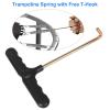 40 Pack Trampoline Springs 5.5 Heavy Duty Galvanized Steel Replacement Trampoline Parts Springs with T Hook, Great for Outdoor Trampoline Aotob, Skywalker, JumpKing, UpperBounce, SkyBound view 4