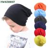Children Hat Hat Scarf for Boys Girls Baby Hat Spring Knitted Cap Winter Warm Autumn Baby Solid Color view 4