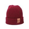dadad Children's Winter Hats Cute Knitted Woolen Hats Baby Warm Children's Hats for Boys and Girls Wine Red view 1