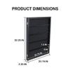 Lockable 35 Graded Sports Card Display Case, for Football, Baseball, Basketball, Hockey Cards (Vertical-Black Finish) view 4