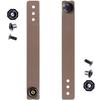 [1 Pair] HolsterSmith - (5.75 inch) - IWB Soft Belt Loops - (Flat Dark Earth)  HD Ruberized Nylon - w/Pull-The-Dot Security Snaps & Mounting Hardware - (Fits 1.25-2.0 inch Belts (Adjustable) view 1
