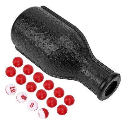 16 Tally Balls Shaker Bottle, Billiard Shaker Bottle, Billiard Accessories for Match Game Numbered Tally Balls(Black)