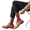 Novelty Custom Face Socks, Personalized Picture Printed Socks for Men, Women (Red, Medium) view 3