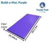 Tumbl Trak Build-A-Mat for Gymnastics, Cheer, Dance, and Fitness, 2FT x 5FT x 1-3/8IN, Purple view 3