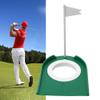 Mini Putt Hole, Putting Cup and Flag Putt Training Hole, Sport Putting Cup Practice Aids, Training Aids Putting Putting Mats Indoor with Hole Flag view 3