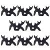 Zelerdo 8 Pack Plastic Moosehead Pool Billiard Cue Bridge Head (Black) view 1