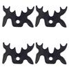 Zelerdo 8 Pack Plastic Moosehead Pool Billiard Cue Bridge Head (Black) view 2