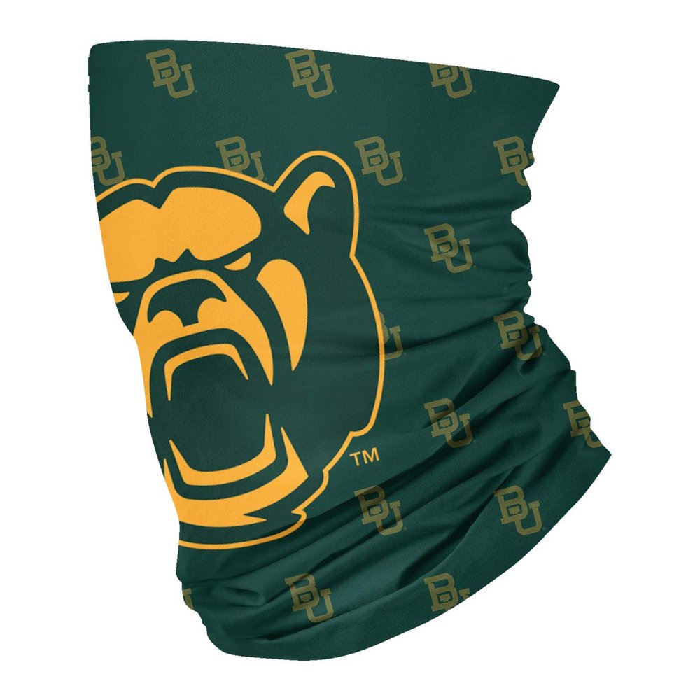 Baylor University Green Logo Design Neck Gaiters for Men and Women - Four Way Stretch Fabric Breathable Neck Warmer