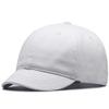 Men Short-Bill Oversize Baseball-Cap - Plain Polo Dad Hat L/XL for A Big Head (White, X-Large) view 1