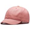Men Short-Bill Oversize Baseball-Cap - Plain Polo Dad Hat L/XL for A Big Head (Pink, Large) view 1