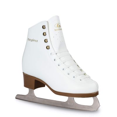 Botas - Model: Regina/Made in Europe (Czech Republic) / Ice Skates for Women, Girls/Nicole Blades/Color: White, Size: Adult 9.5