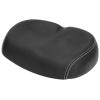 Bicycle Seat, Soft Bicycle Saddle, PU Leather Widen Good Elastic Breathable No Nose End for Bike Replacement(Black) view 2