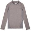Under Armour Boys' ColdGear Armour Mock Long Sleeve T-Shirt, Charcoal Light Heather (019)/Black, Youth Large view 1