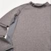 Under Armour Boys' ColdGear Armour Mock Long Sleeve T-Shirt, Charcoal Light Heather (019)/Black, Youth Large view 2