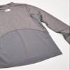 Under Armour Boys' ColdGear Armour Mock Long Sleeve T-Shirt, Charcoal Light Heather (019)/Black, Youth Large view 3