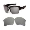 Galaxy Replacement lenses For Oakley Flak Jacket XLJ Sunglasses Polarized Multiple Selection (Titanium) view 1