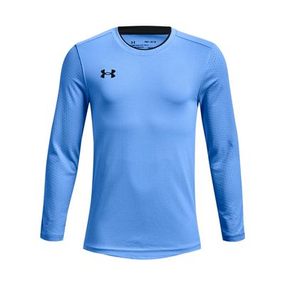 Under Armour Boys Wall Goalkeeper Jersey, Carolina Blue (475)/Black, Medium