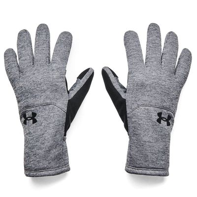 Under Armour mens Storm Fleece Gloves , Pitch Gray (012)/Black , Small