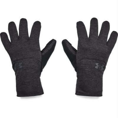 Under Armour mens Storm Fleece Gloves , Black (001)/Pitch Gray , Small