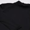 Under Armour Girls' Cozy Armour Long Mock T-Shirt, Black (001)/White, Youth X-Small view 2