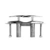 MarineNow Flush Mount Pop-Up Pull-Up Marine Cleat 316 Stainless Steel (8", 04-Pack) view 1
