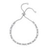 MVONCITY Women's Cluster Bolo Tennis Bracelet Adjustable Sparkling CZ Crystal Slip Full Diamond Halo Slider Pull Chain Bracelet view 1