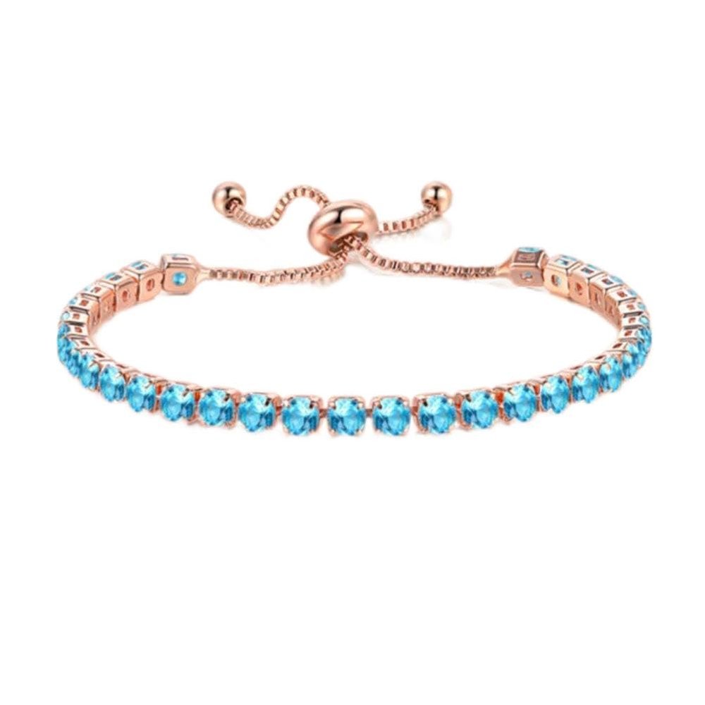 MVONCITY Women's Cluster Bolo Tennis Bracelet Adjustable Sparkling CZ Crystal Slip Full Diamond Halo Slider Pull Chain Bracelet
