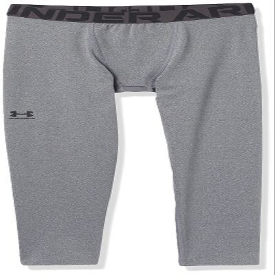 Under Armour Boys ColdGear Armour Baselayer Leggings, Charcoal Light Heather (019)/Black, X-Large