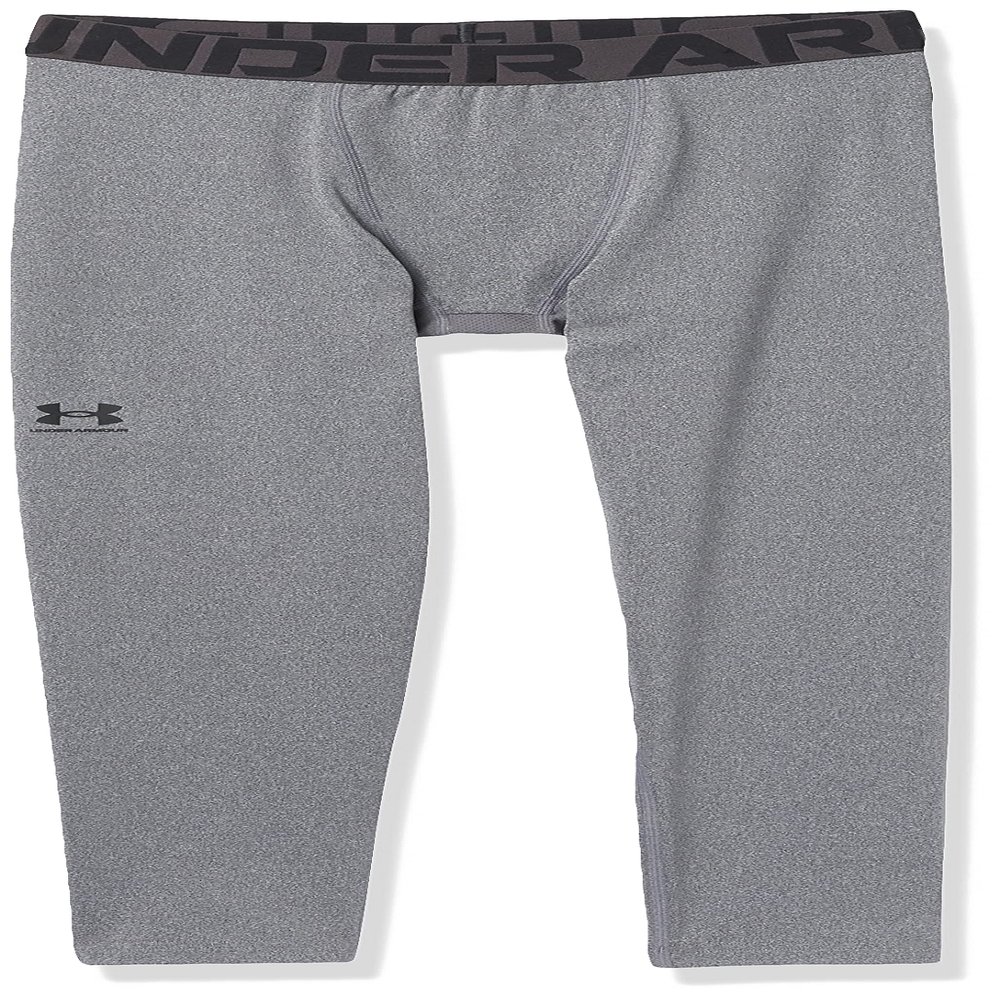 Under Armour Boys ColdGear Armour Baselayer Leggings, Charcoal Light Heather (019)/Black, X-Large