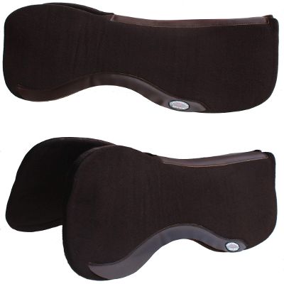 Horse Saddle PAD Western Contoured Wool Felt Moisture Wicking Brown 39RT16BR