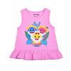 Nickelodeon Baby Shark Girls T-Shirt, Tank Top and Short Set for Infant and Toddler  Pink/Blue Or Multicolor/Grey/Blue view 4