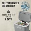 Coleman Classic Series Insulated Portable Rolling Cooler with Wheels, Leak-Resistant Outdoor Hard Cooler Keeps Ice up to 5 Days, 65-Quart view 2