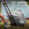 Coleman Classic Series Insulated Portable Rolling Cooler with Wheels, Leak-Resistant Outdoor Hard Cooler Keeps Ice up to 5 Days, 65-Quart view 3