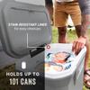 Coleman Classic Series Insulated Portable Rolling Cooler with Wheels, Leak-Resistant Outdoor Hard Cooler Keeps Ice up to 5 Days, 65-Quart view 4