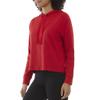 Danskin Women's Active Ribbed Pullover Hoodie Sweatshirt, Brilliant Red, Large view 3