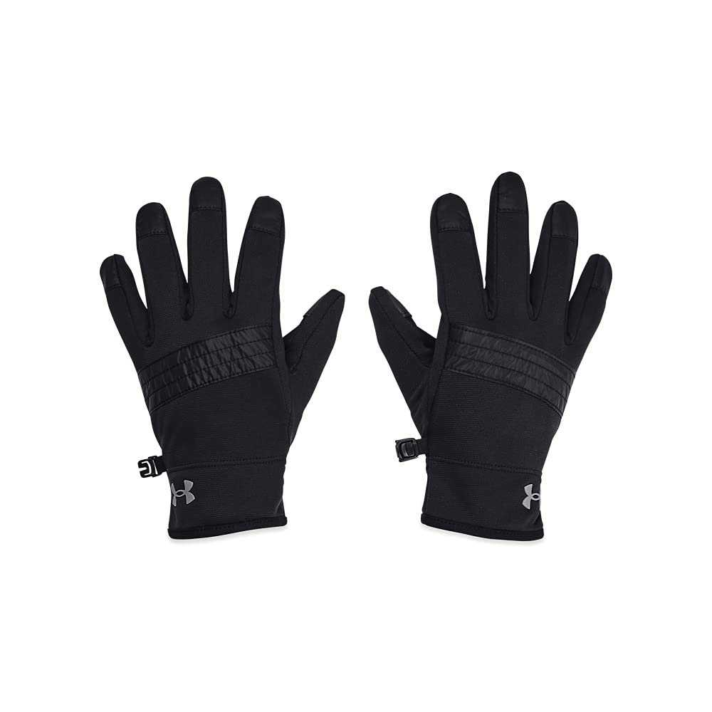 Under Armour Boys' Storm Fleece Gloves , Black (001)/Pitch Gray , Large