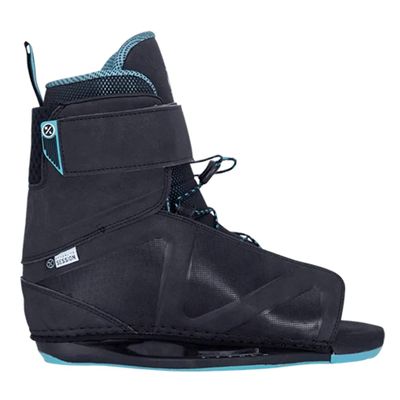 Hyperlite Session Mens Wakeboard Bindings Black/Teal 7-10.5