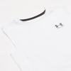 Under Armour Boys HeatGear Armour Sleeveless T-Shirt, White (100)/Black, X-Small view 2